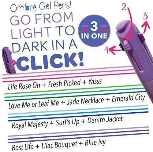 Crayola Colored Gel Pens for Kids and Adult Coloring, Washable Pens Medium Point, 14 Count(4 Count)