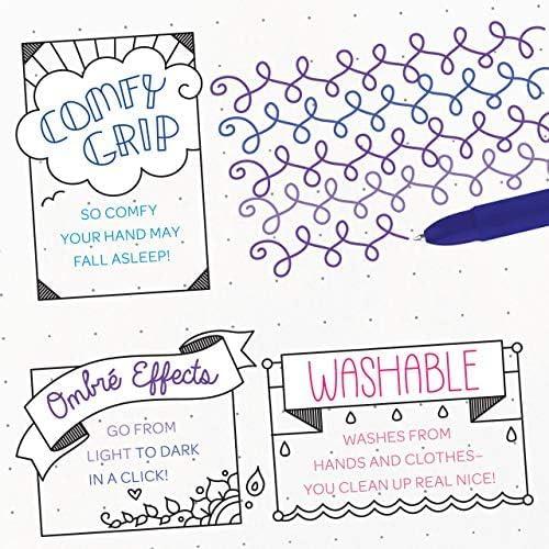 Crayola Colored Gel Pens for Kids and Adult Coloring, Washable Pens Medium Point, 14 Count(4 Count)