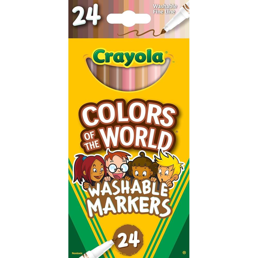 Crayola Colors of the World Markers 24 Count(24 Count (Pack of 1))