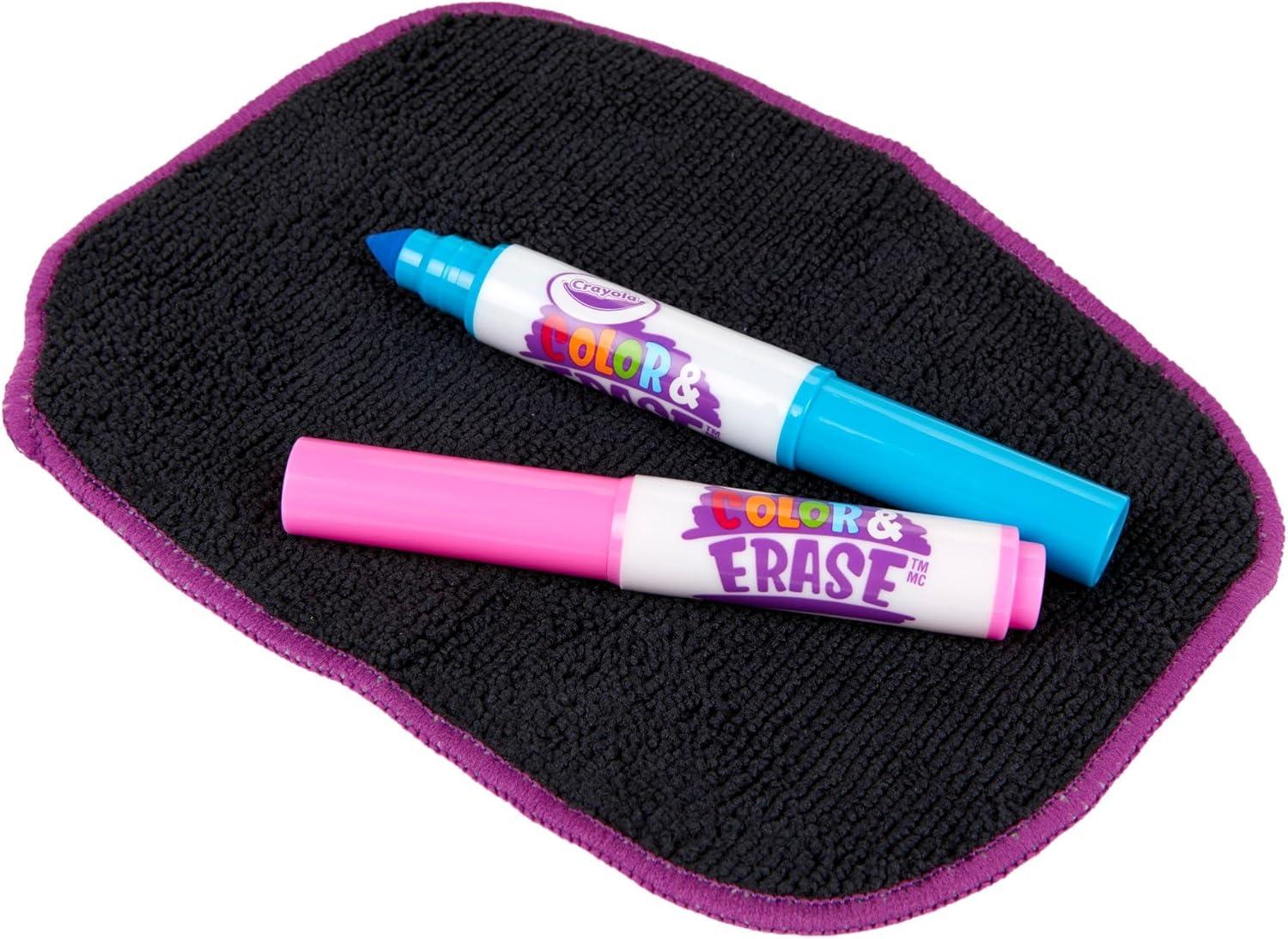 Crayola Color & Erase Drawing Board for Kids, Travel Coloring Kit, Drawing Toy, Toddler Coloring Set, Gift for Kids, 3+(Activity Mat)