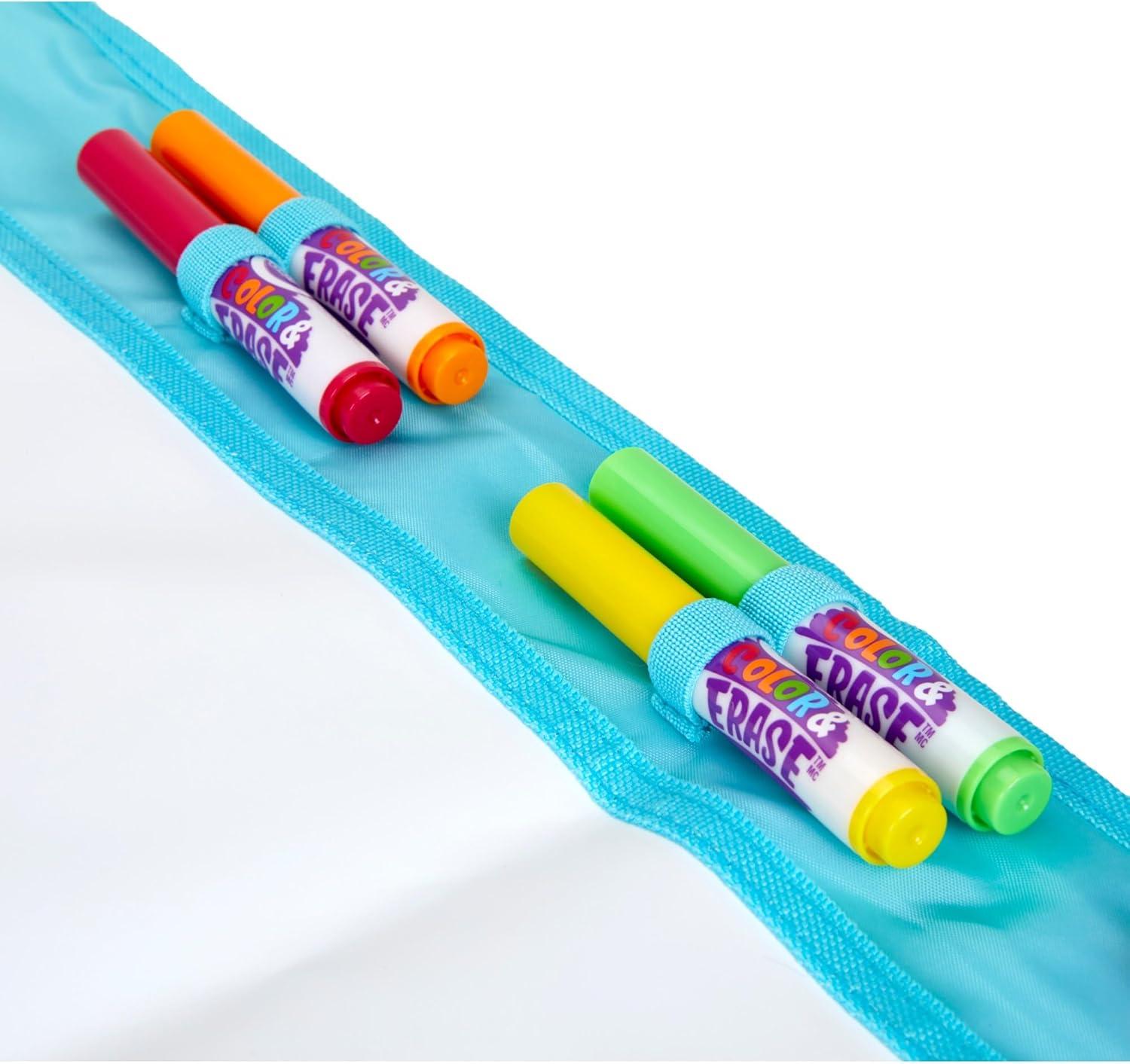 Crayola Color & Erase Drawing Board for Kids, Travel Coloring Kit, Drawing Toy, Toddler Coloring Set, Gift for Kids, 3+(Activity Mat)