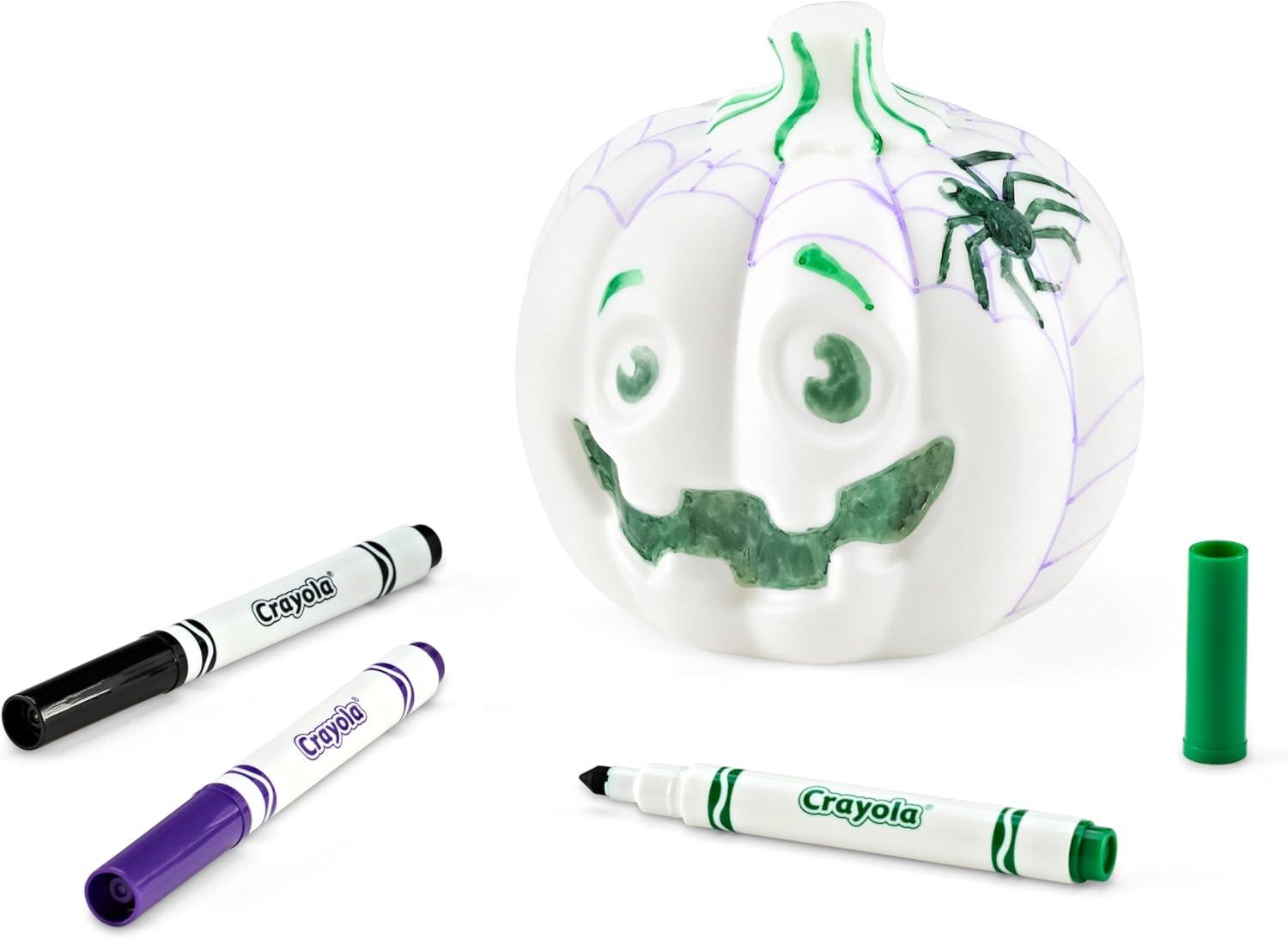 Crayola Light-Ups – Jack-O-Lantern, Reusable Light Up Pumpkin Toy, Halloween Craft, Cute Glow in The Dark Decor & Night Light, Halloween Toy, Ages 4, 5, 6(Light Ups: Jack-O-Lantern)