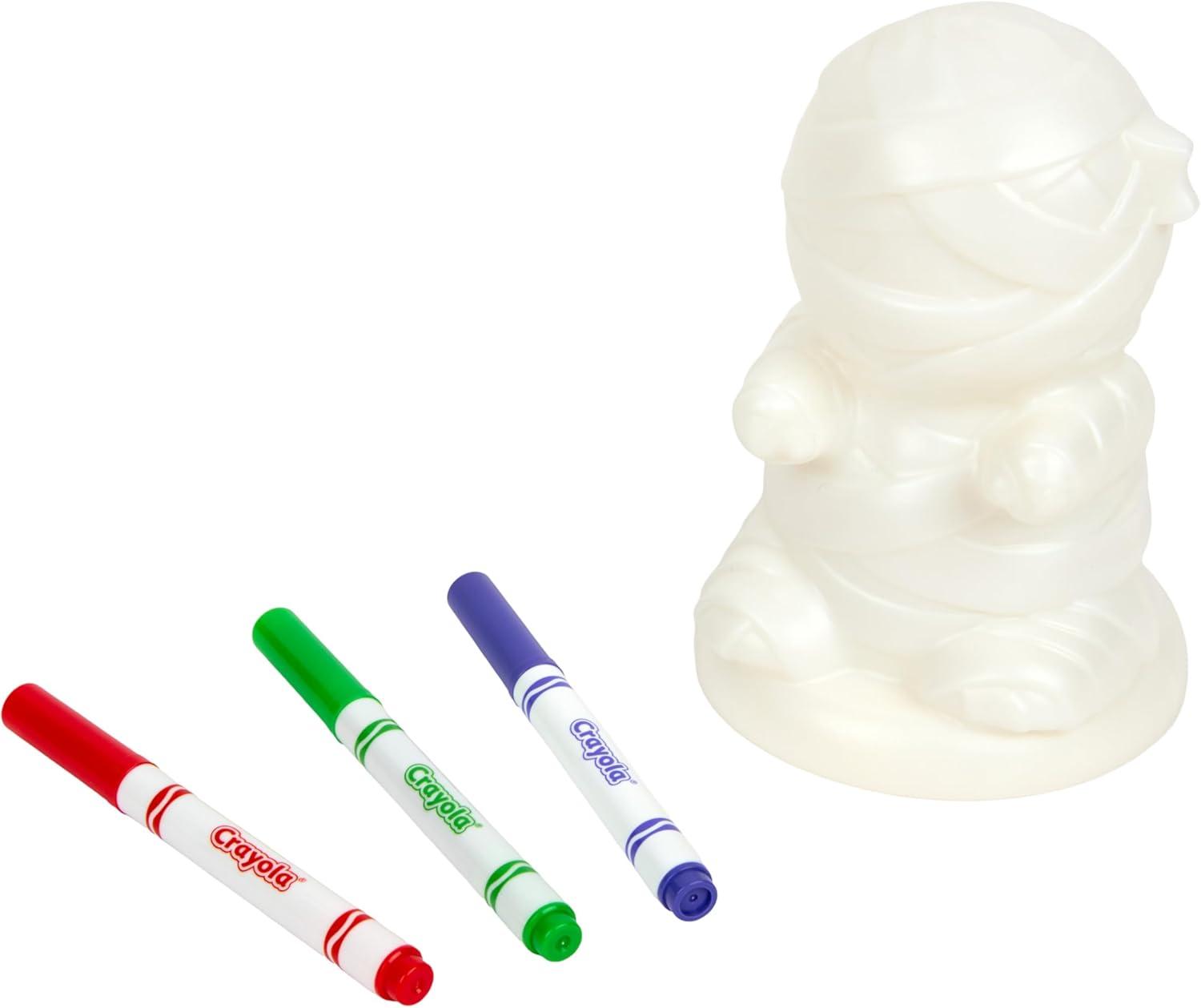 Crayola Light-Ups – Jack-O-Lantern, Reusable Light Up Pumpkin Toy, Halloween Craft, Cute Glow in The Dark Decor & Night Light, Halloween Toy, Ages 4, 5, 6(Light Ups: Mummy)