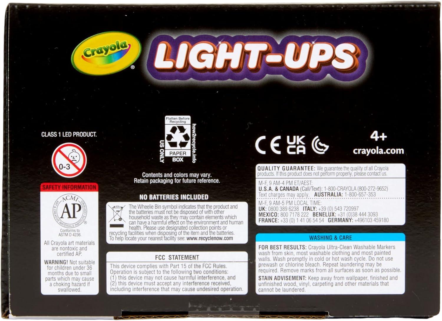 Crayola Light-Ups – Jack-O-Lantern, Reusable Light Up Pumpkin Toy, Halloween Craft, Cute Glow in The Dark Decor & Night Light, Halloween Toy, Ages 4, 5, 6(Light Ups: Mummy)
