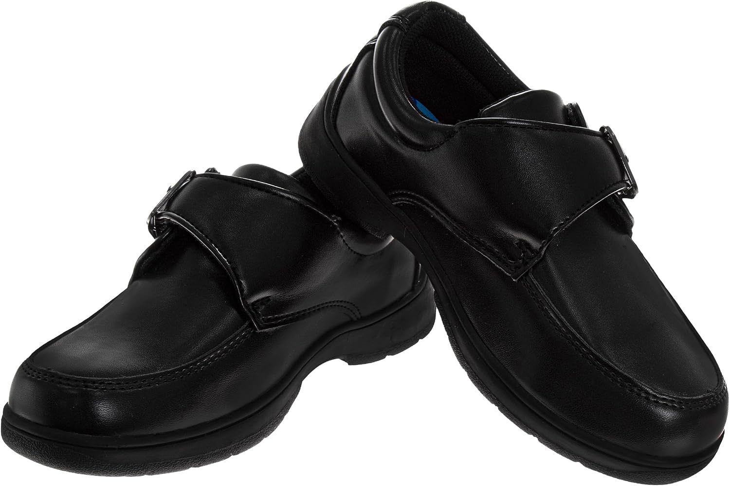 Crayola Boys Black School Uniform Dress Shoes Lace-Up & Strap Styles Classic Formal Shoes Toddler 7–10 Little Kid 11–13 Big Kid 1–4(Charcoal)