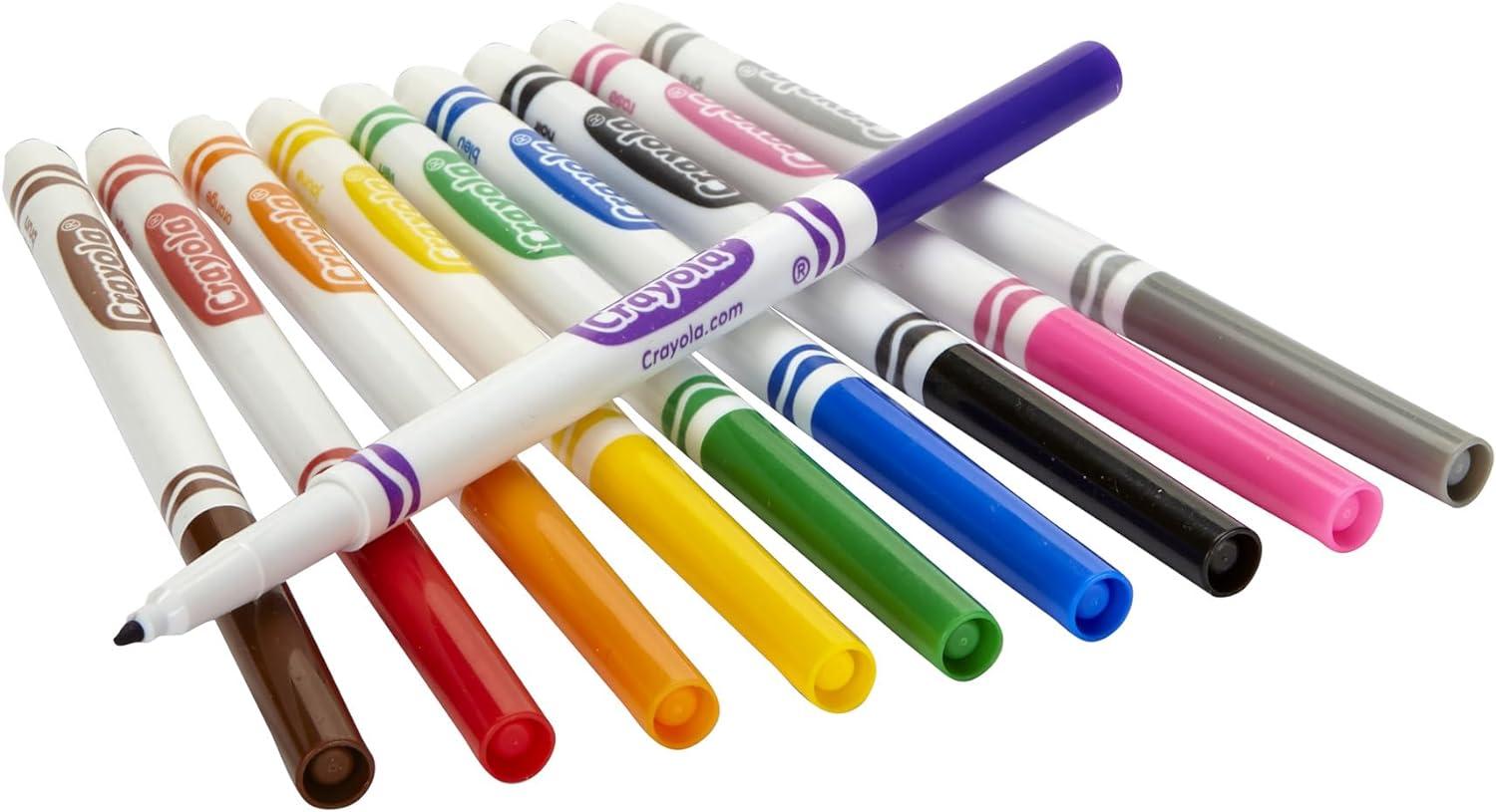 Crayola Fine Line Markers Classpack (200ct), Bulk Kids’ Markers For Preschool, Kindergarten, Elementary School Classrooms, Teacher Classroom Must Haves