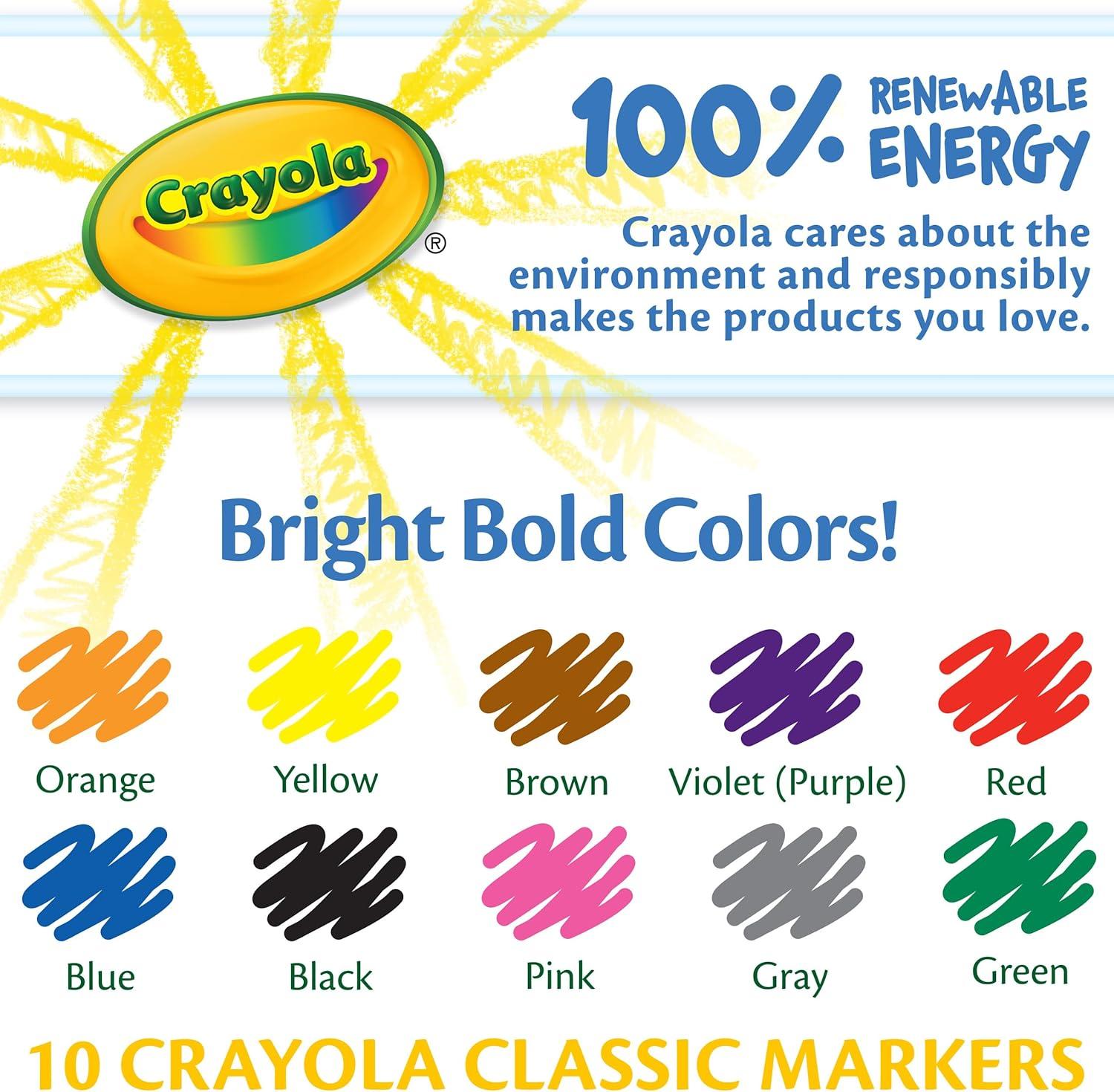 Crayola Fine Line Markers Classpack (200ct), Bulk Kids’ Markers For Preschool, Kindergarten, Elementary School Classrooms, Teacher Classroom Must Haves