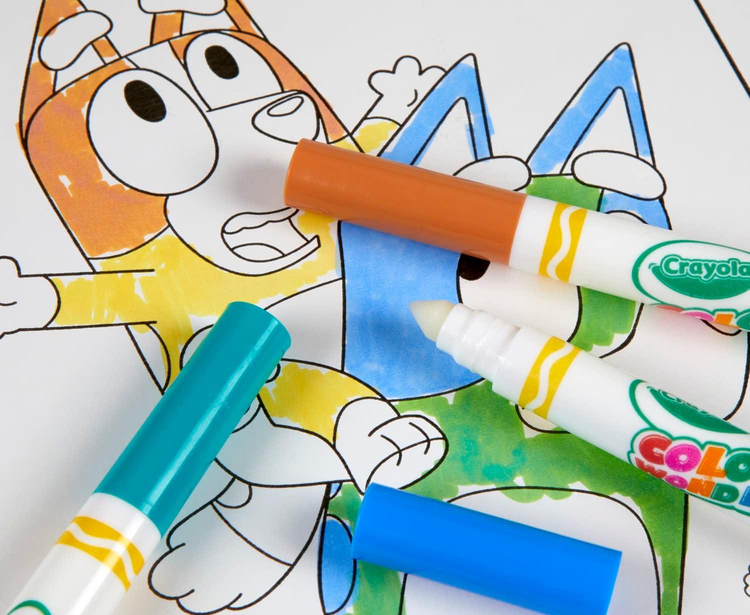 Crayola Color Wonder Prehistoric Pals, Dinosaur Coloring Pages, Mess Free Coloring for Toddlers, Dinosaur Toys, Toddler Travel Activity & Gifts(Bluey Coloring Book)
