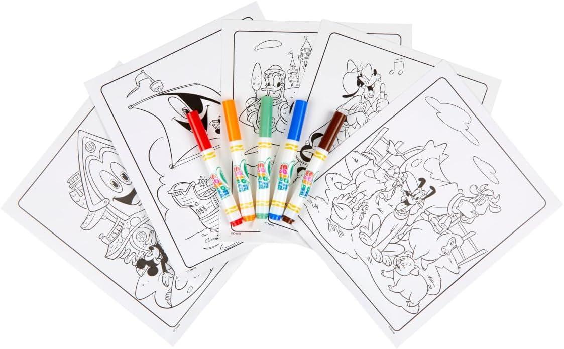 Crayola Color Wonder Prehistoric Pals, Dinosaur Coloring Pages, Mess Free Coloring for Toddlers, Dinosaur Toys, Toddler Travel Activity & Gifts(Mickey Mouse)