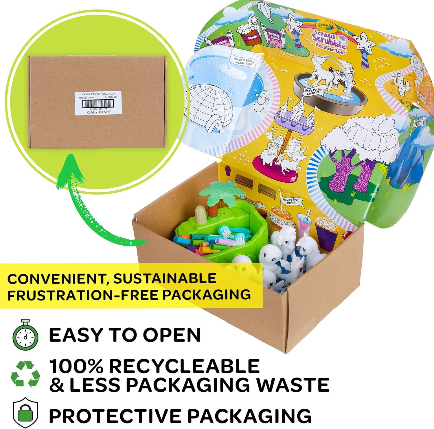 Crayola Scribble Scrubbie Peculiar Zoo, Amazon Exclusive, Kids Toy, Gift for Kids, Ages 3, 4, 5, 6(Peculiar Zoo)