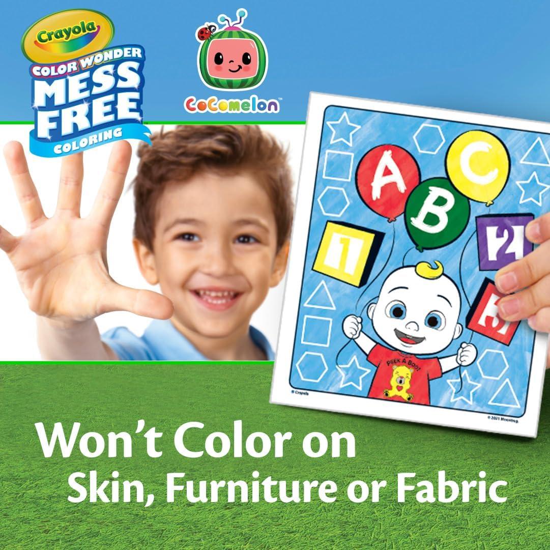 Crayola Color Wonder Prehistoric Pals, Dinosaur Coloring Pages, Mess Free Coloring for Toddlers, Dinosaur Toys, Toddler Travel Activity & Gifts(Cocomelon)