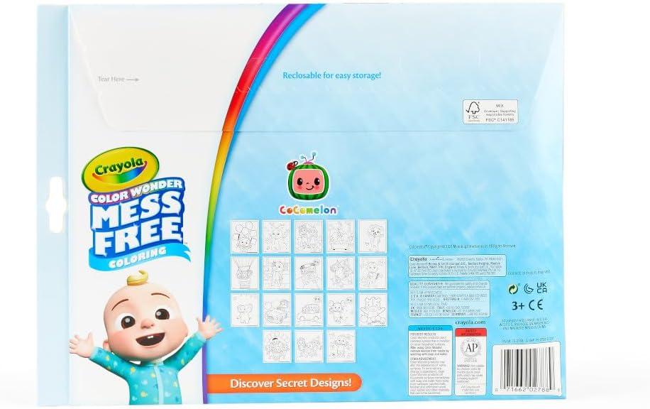 Crayola Color Wonder Prehistoric Pals, Dinosaur Coloring Pages, Mess Free Coloring for Toddlers, Dinosaur Toys, Toddler Travel Activity & Gifts(Cocomelon)