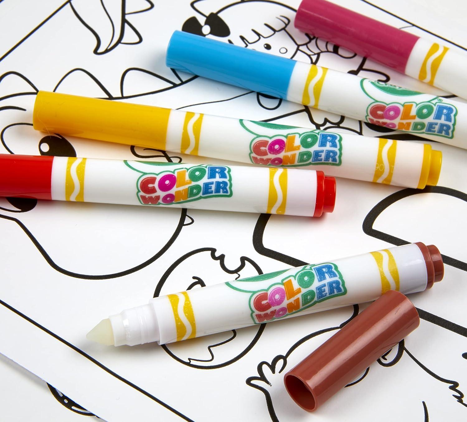 Crayola Color Wonder Prehistoric Pals, Dinosaur Coloring Pages, Mess Free Coloring for Toddlers, Dinosaur Toys, Toddler Travel Activity & Gifts(Alpha Pets)