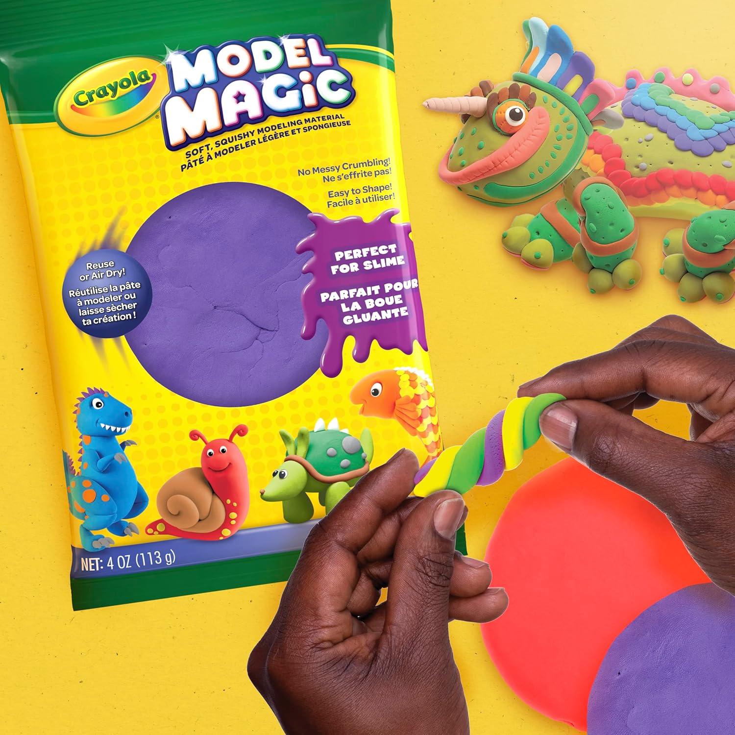 Crayola Model Magic in Gray, Modeling Clay Alternative, 4oz(Purple)