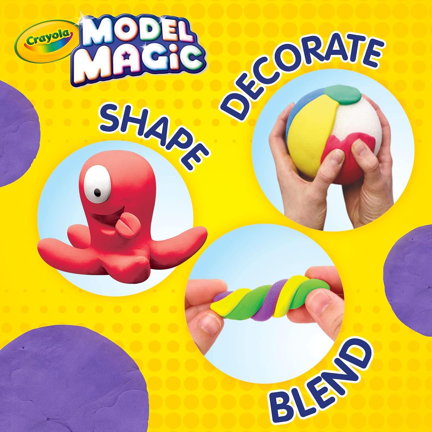 Crayola Model Magic in Gray, Modeling Clay Alternative, 4oz(Purple)