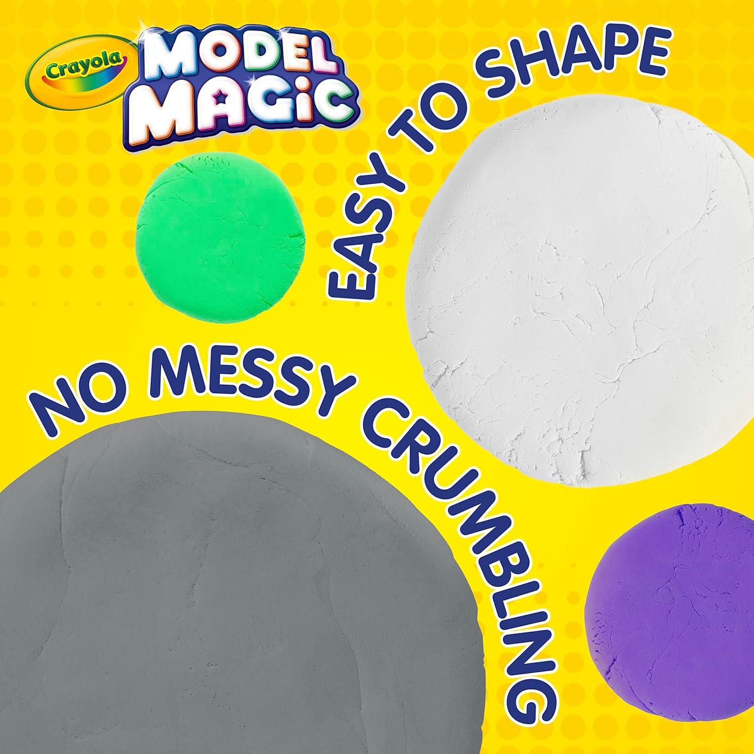 Crayola Model Magic in Gray, Modeling Clay Alternative, 4oz(Multicolored)